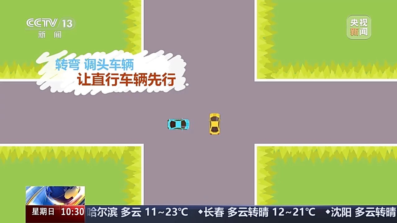國(guó)慶中秋假期交通安全提示_出行提示_無信號(hào)燈路口通行規(guī)則