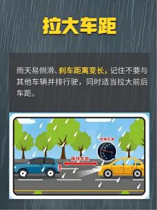 出行提示_雨天行車技巧_雨天安全行車知識