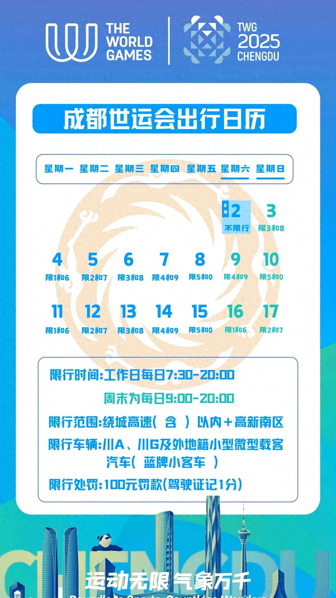 限行_周末限號(hào)組合排列_成都繞城限行日歷