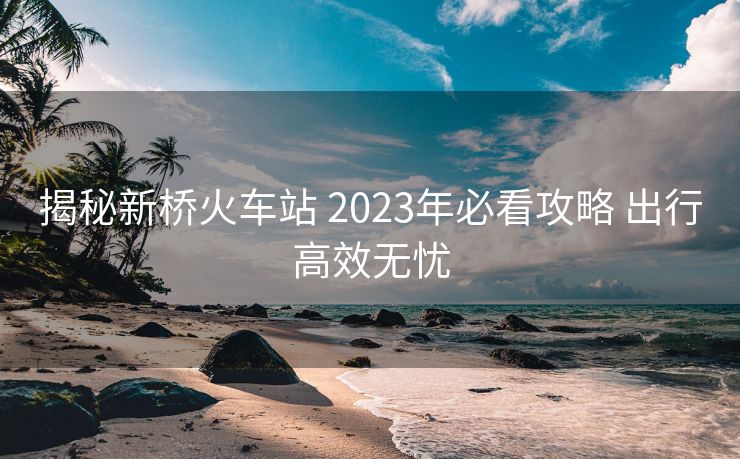 揭秘新橋火車站 2023年必看攻略 出行高效無(wú)憂